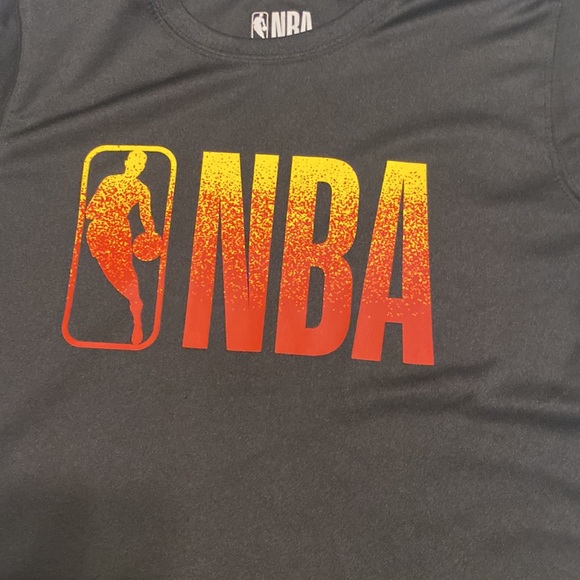 NBA KIDS JERSEY SIZE M (10-12) COLOR BLACK ORANGE LOGO - Picture 2 of 7